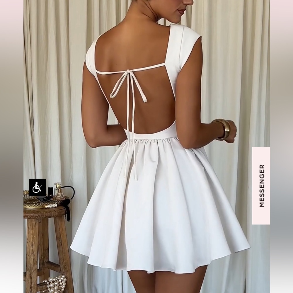 House Of CB Enchant White Mini Dress